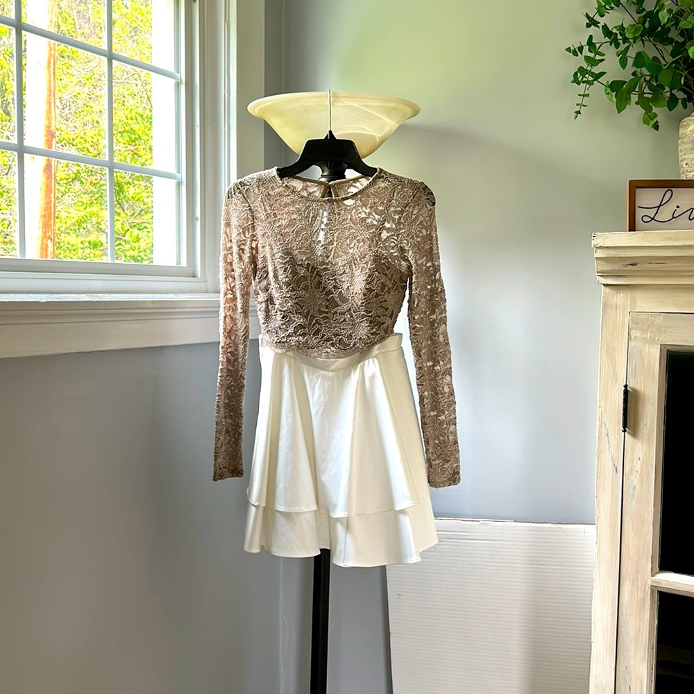Long sleeve homecoming dress